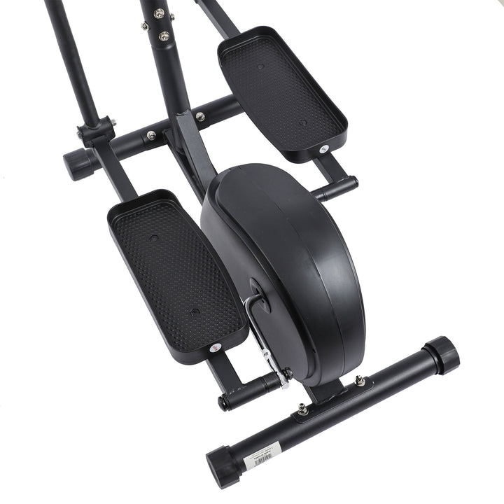 HolaHatha Magnetic Elliptical Machine for Home, Full Body Cardio Trainer, Black - VMInnovations