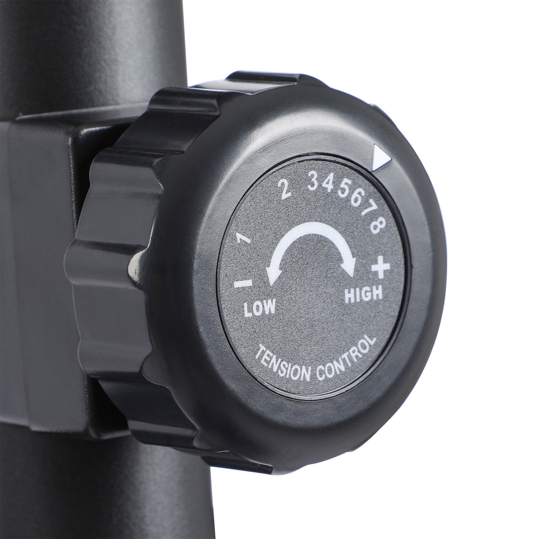 HolaHatha Magnetic Elliptical Machine for Home, Full Body Cardio Trainer, Black - VMInnovations