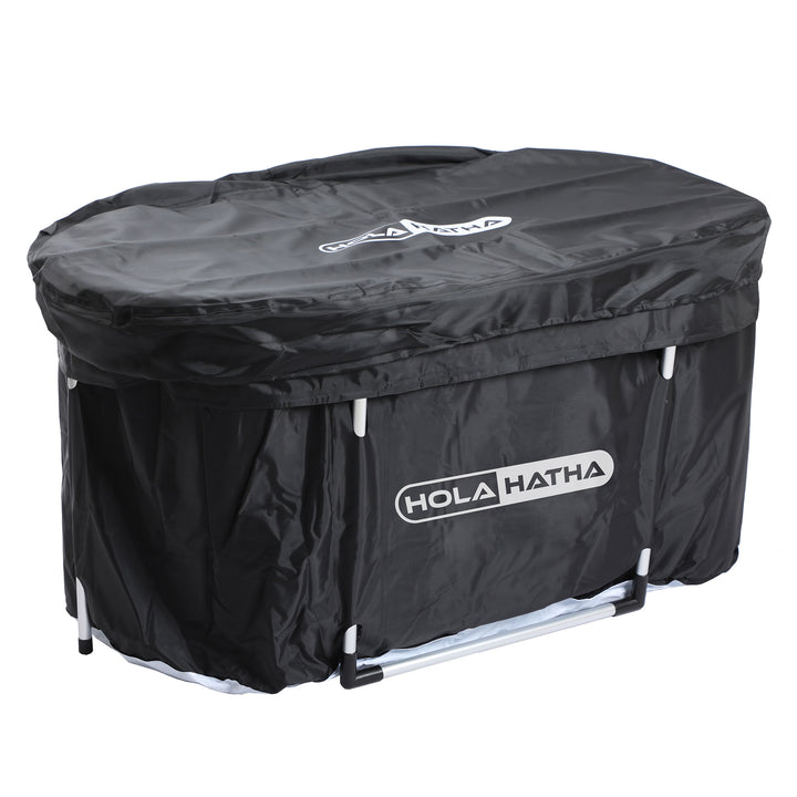 HolaHatha 129 Gal Ice Bath Tub, Portable Hot/Cold Plunge Tub with Lid (Open Box) - VMInnovations