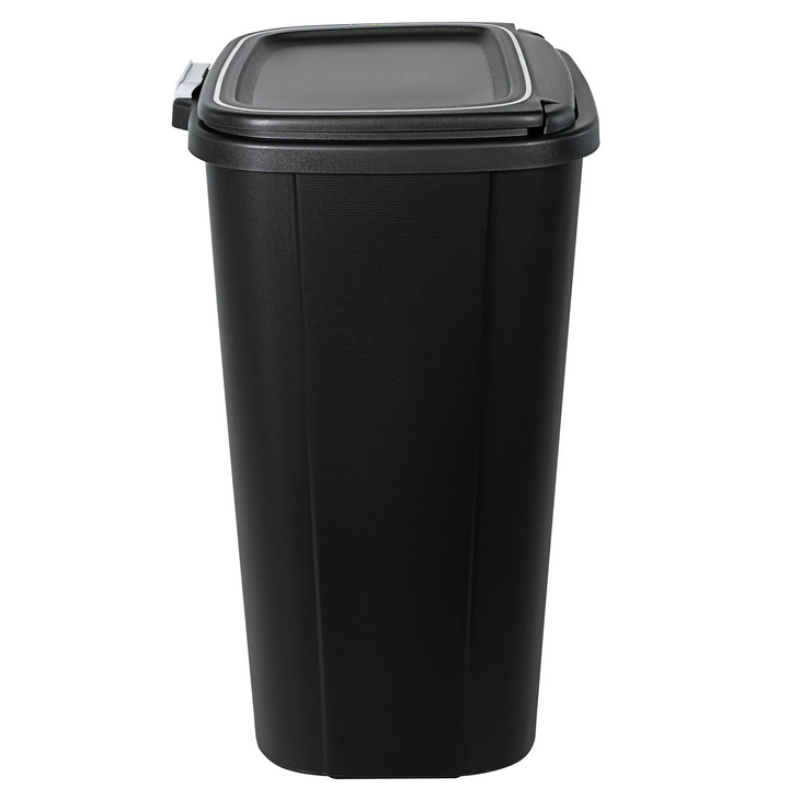 Hefty 13 Gallon Odor Block Touch Top Durable Trash Can, 4 Pk, Black (Open Box)