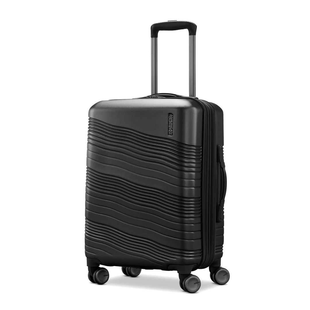 American ColorLite II 2pc Hard Side Luggage Set w/Wheels, Black (Open Box)