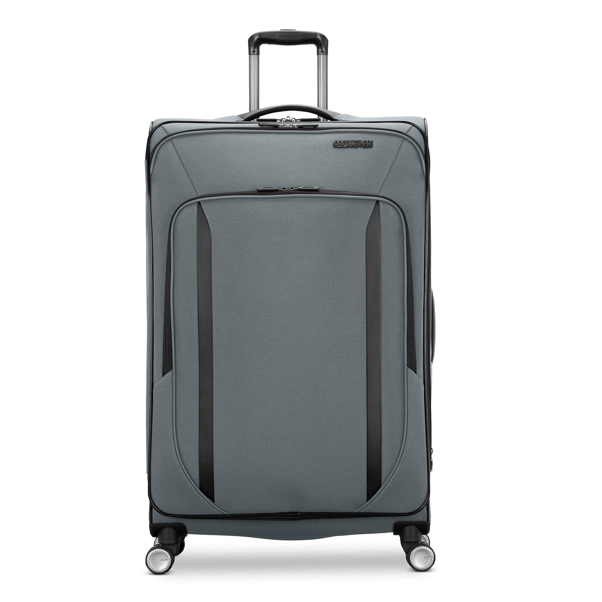 American Tourister Dash XLT Carry On and Large Spinner Luggage, Graphite (Used)