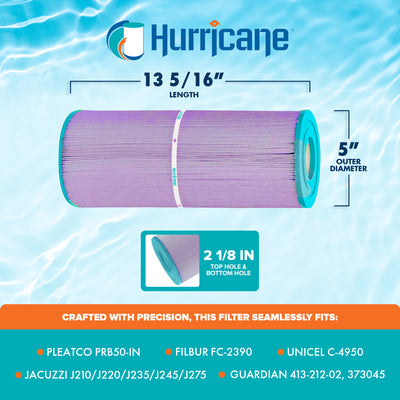Hurricane HF4950-01P Platinum Purple Pool and Spa Filter Cartridge Replacement