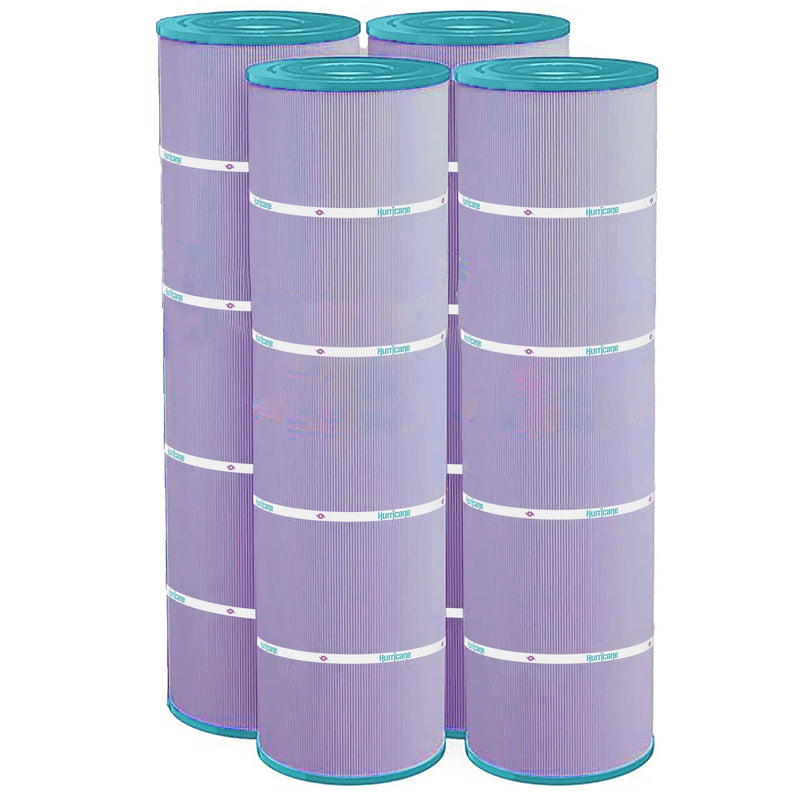 Hurricane Filters HF7487-04P Platinum Purple Spa Cartridge Replacement, 4 Pack