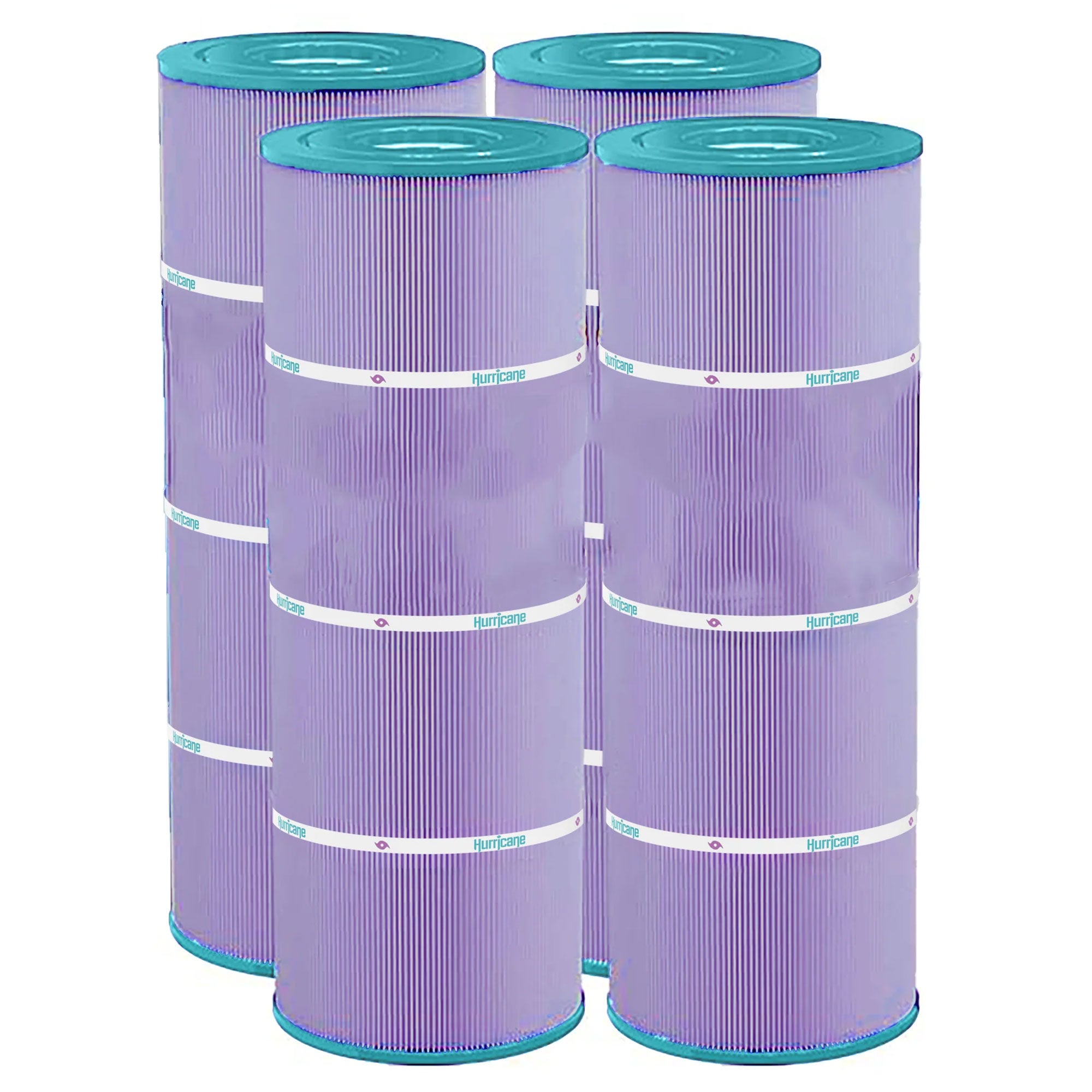 Hurricane Filters HF7483-04P Purple Pool Cartridge Replacement, 4 Pack(Open Box) - VMInnovations
