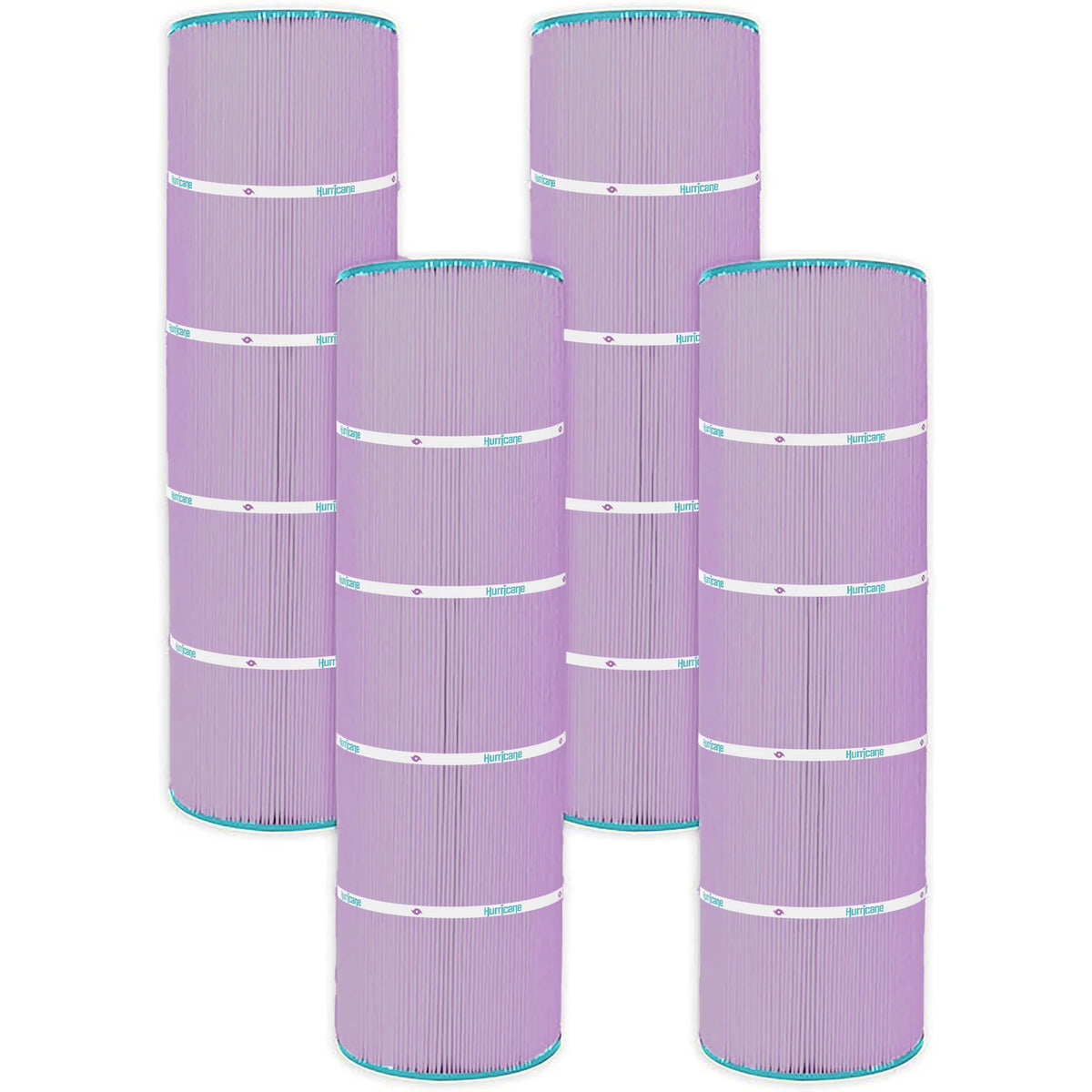 Hurricane 4 Pack HF7468-04P Platinum Purple Pool Filter Cartridge Replacement