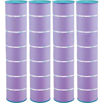 Hurricane Filters HF7494-04P Purple Spa Cartridge Replacement, 4 Pack (Open Box)