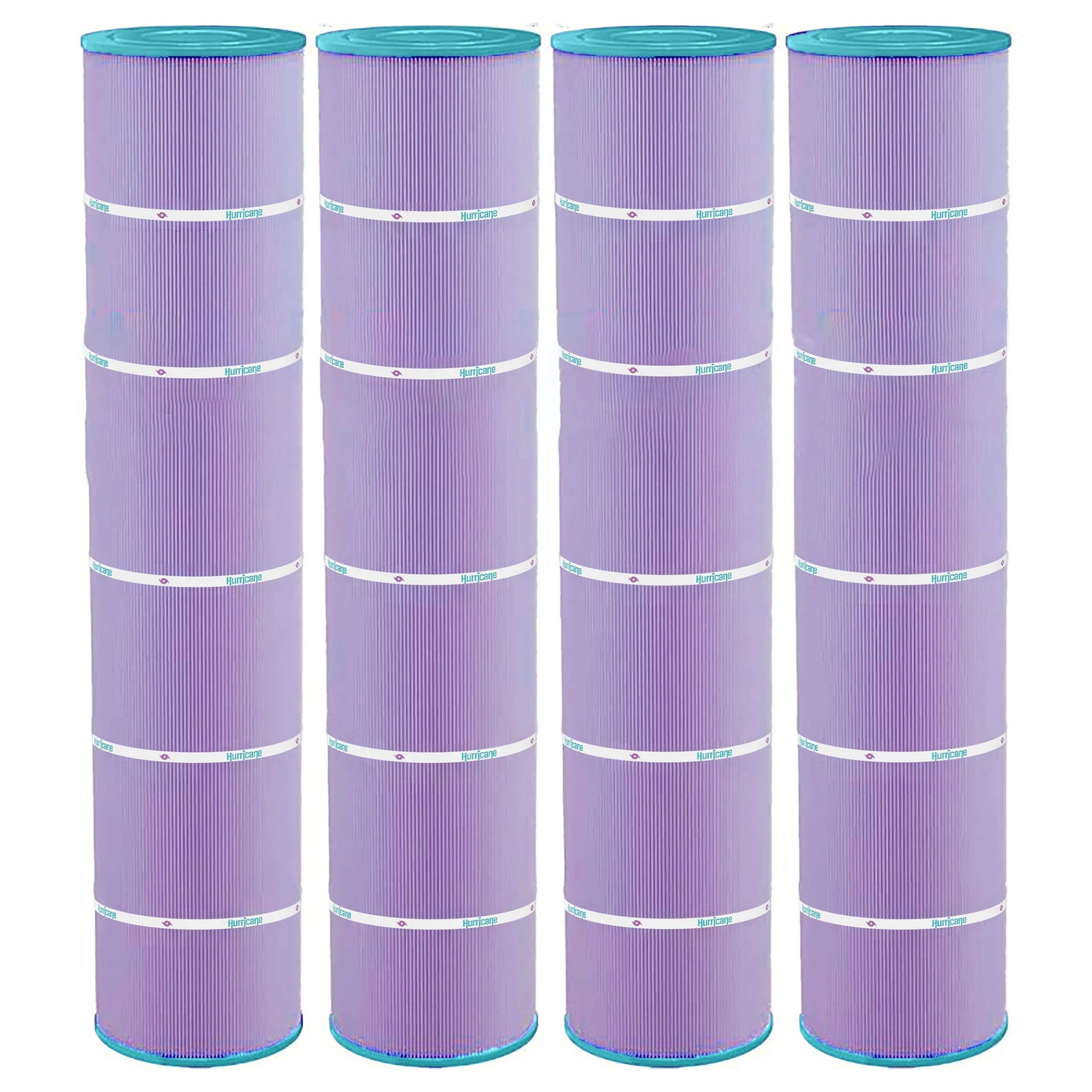 Hurricane Filters HF7482-04P Purple Spa Cartridge Replacement, 4 Pack (Open Box) - VMInnovations