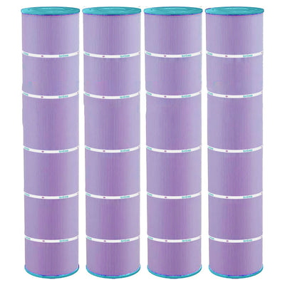 Hurricane Filters HF7482-04P Purple Spa Cartridge Replacement, 4 Pack (Open Box)