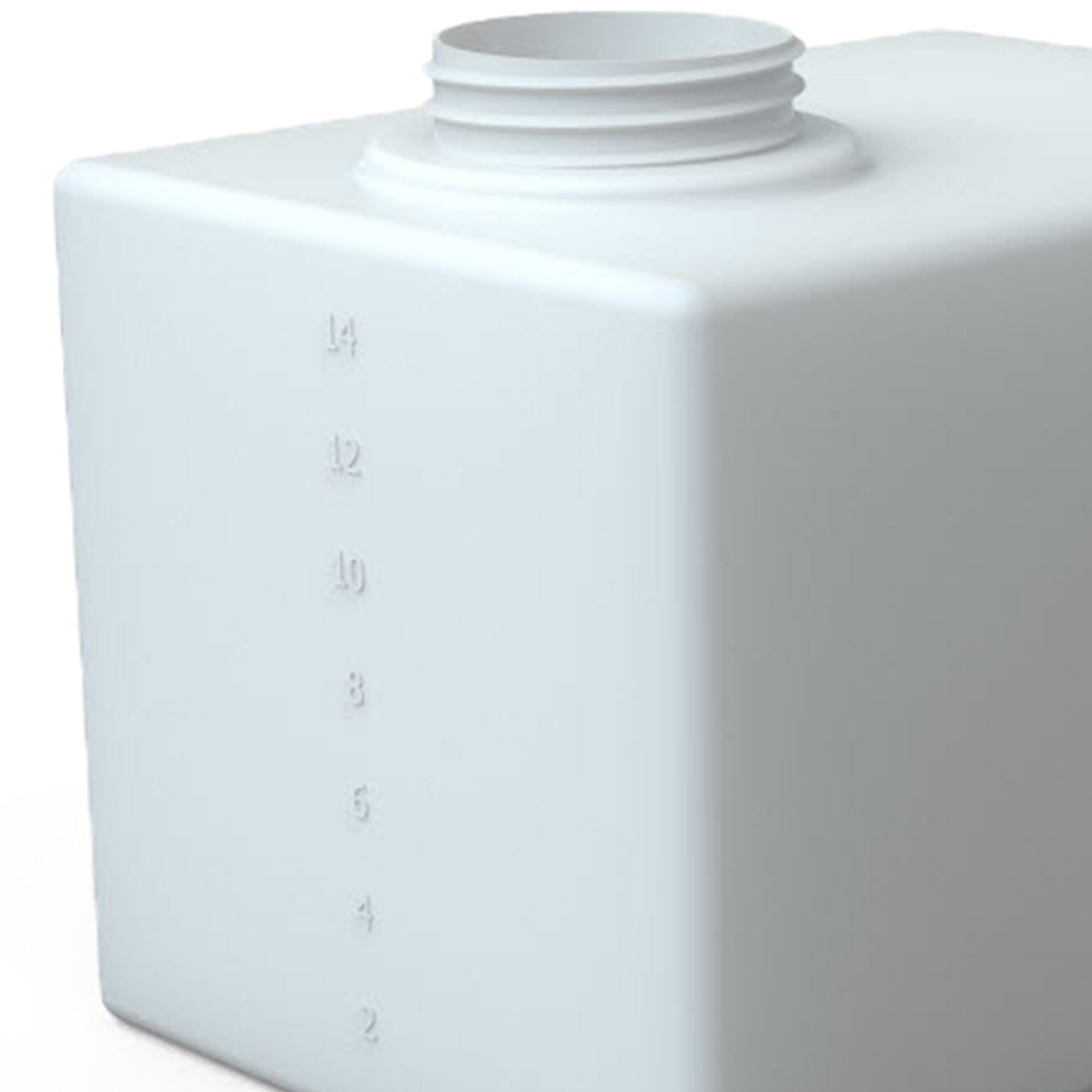 Norwesco Flat Bottom Utility Tank for Trailers and Lawn Care, 16 Gallon, White - VMInnovations
