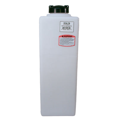 Norwesco Flat Bottom Utility Tanks for Trailers and Lawn Care, 20 Gallon, White