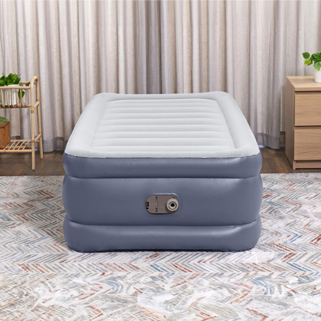 Bestway Air Mattress Inflatable Twin-Sized Bed with Built-In AC Pump (Open Box)