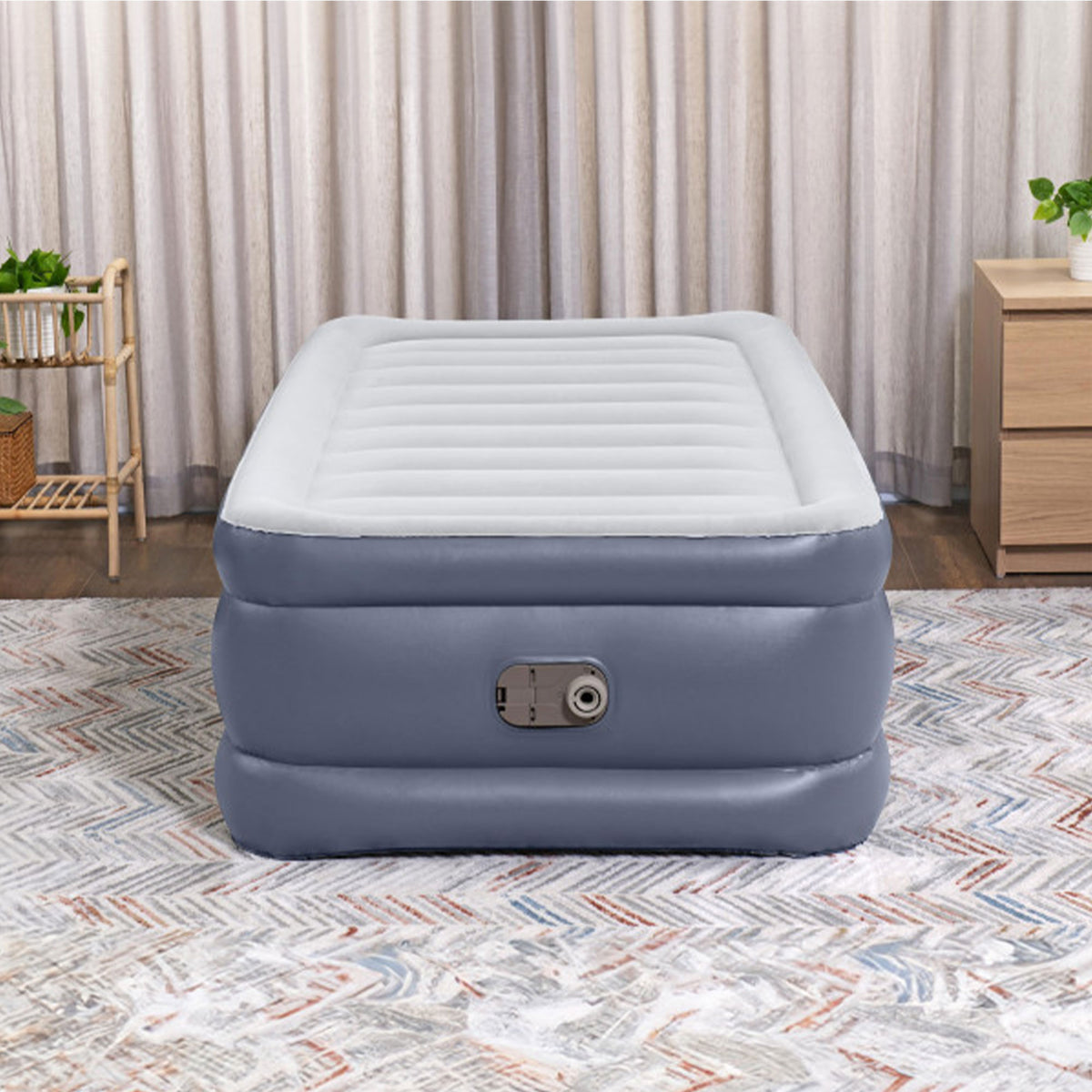 Bestway Tritech Air Mattress Inflatable Twin-Sized Bed w/Built-In AC Pump (Used) - VMInnovations