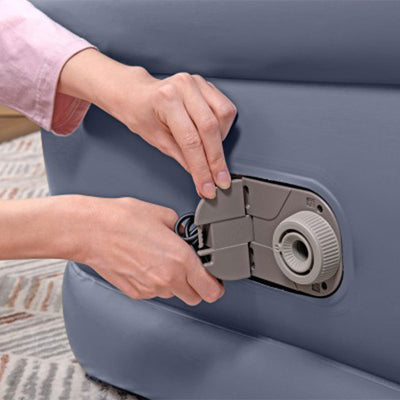 Bestway Air Mattress Inflatable Twin-Sized Bed with Built-In AC Pump (Open Box) - VMInnovations