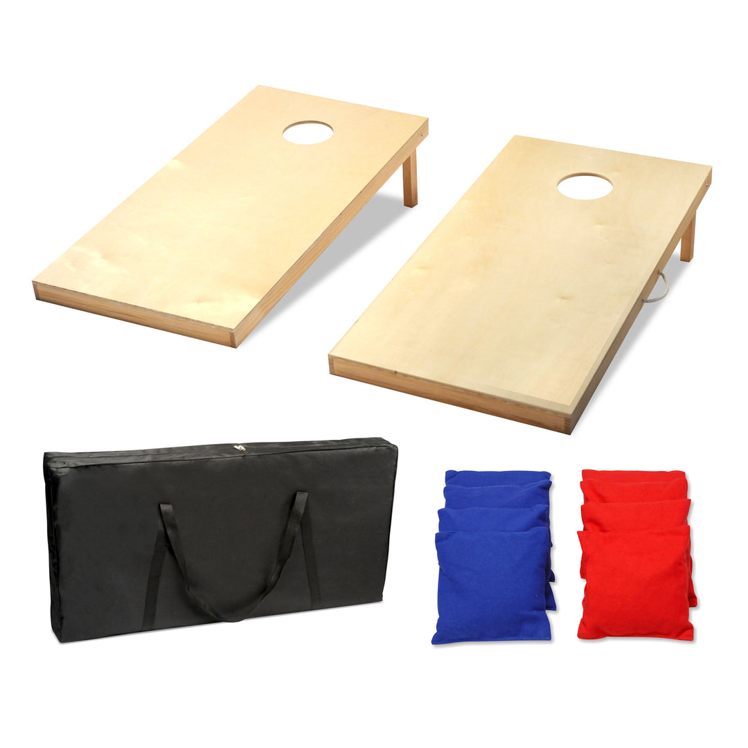 Driveway Games Traditional Wood Cornhole Game w/ Weather Bag for Storage(Used)