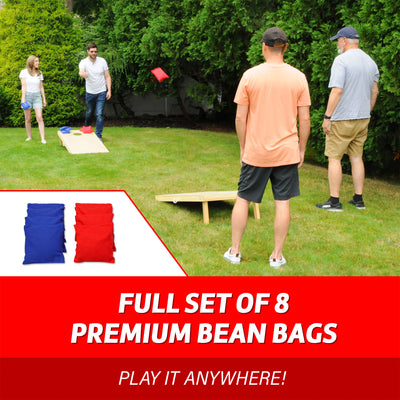Driveway Games Traditional Wood Cornhole Game w/ All Weather Storage Bag, 4'x2'