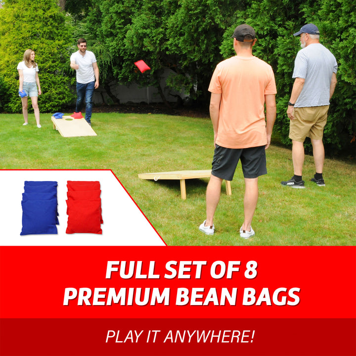 Driveway Games Traditional Wood Cornhole Game w/ Weather Bag for Storage(Used) - VMInnovations