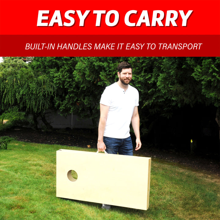 Driveway Games Traditional Wood Cornhole Game w/ Weather Bag for Storage(Used) - VMInnovations