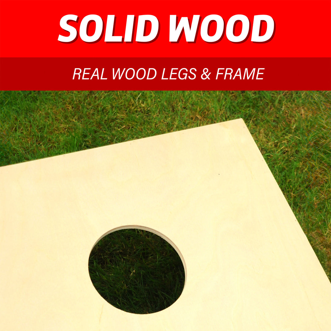 Driveway Games Wood Cornhole Game w/All Weather Bag for Storage (Open Box) - VMInnovations