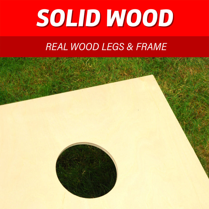 Driveway Games Wood Cornhole Game w/All Weather Bag for Storage (Open Box) - VMInnovations