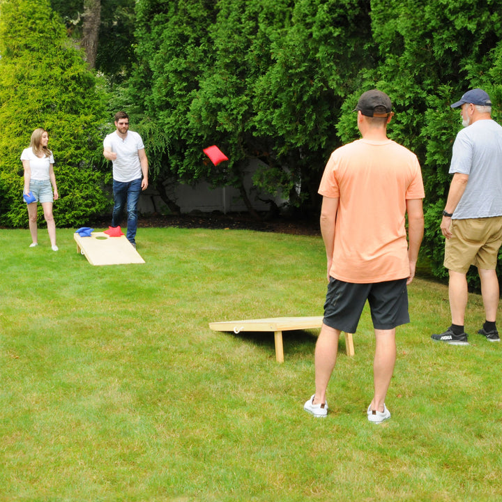 Driveway Games Traditional Wood Cornhole Game w/ Weather Bag for Storage(Used) - VMInnovations