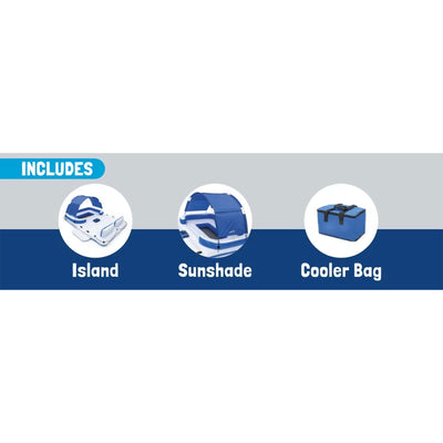 Bestway Hydro Force Tropical Breeze 6 Person Inflatable Island Float (Open Box) - VMInnovations