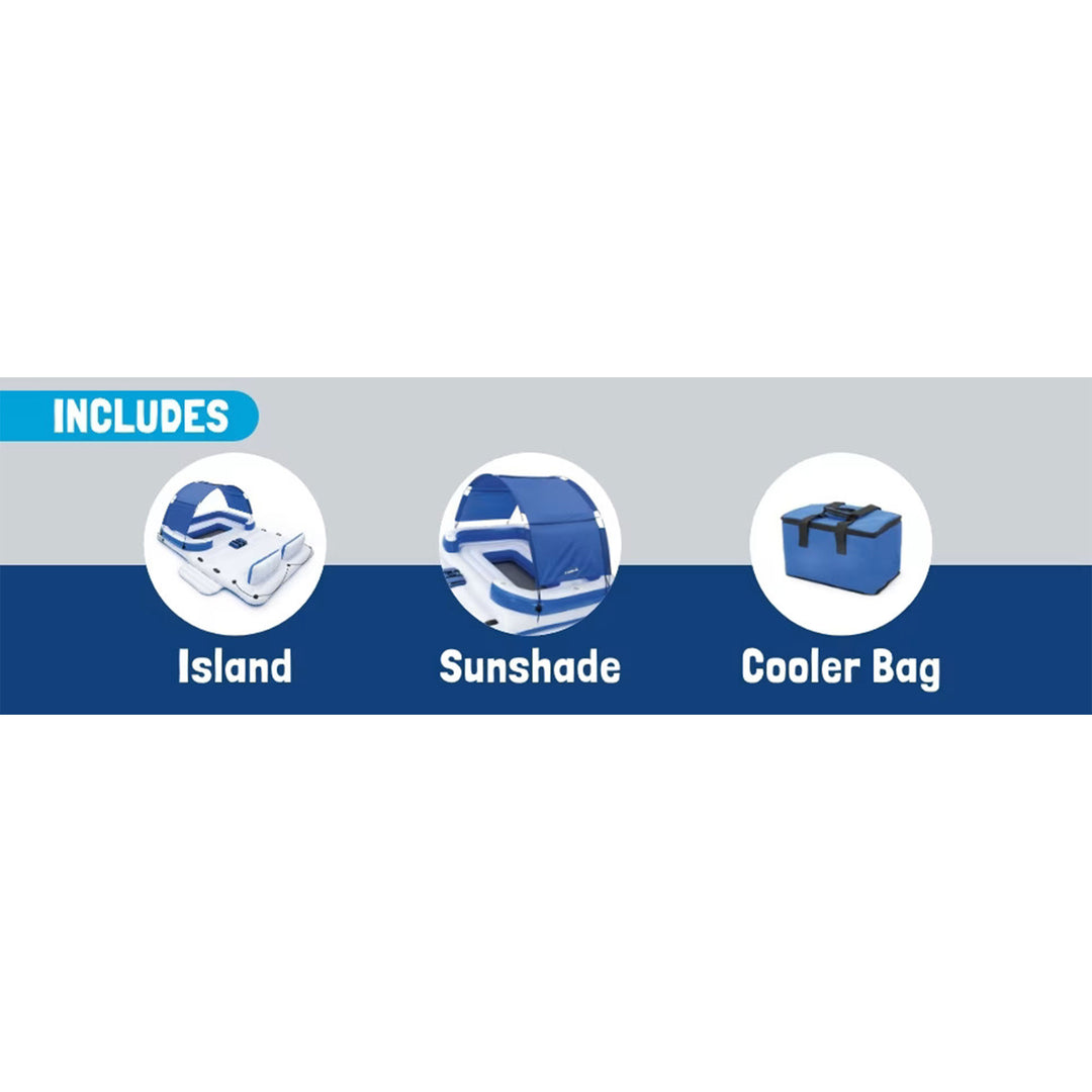 Bestway Hydro Force Tropical Breeze 6 Person Inflatable Island Float (Open Box)