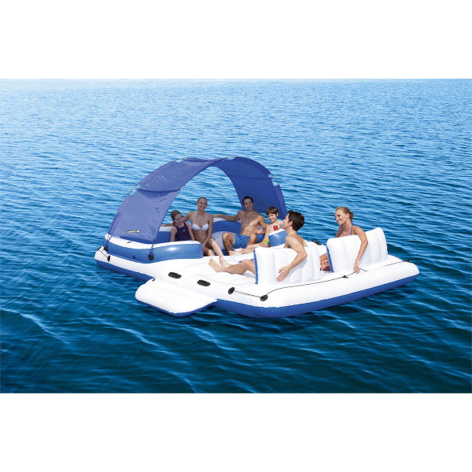 Bestway Hydro Force Tropical Breeze 6 Person Inflatable Party Island Water Float - VMInnovations