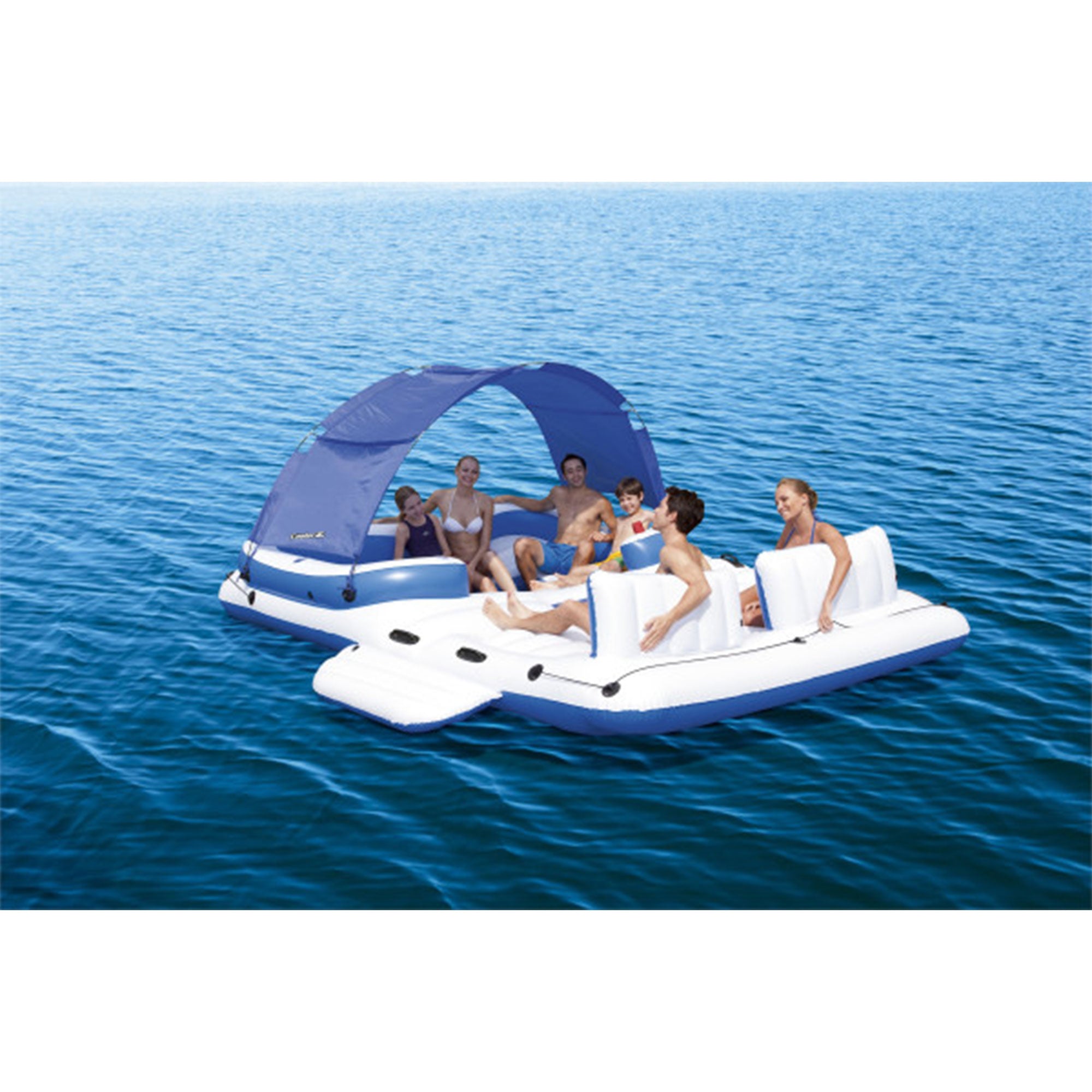 Bestway Hydro Force Tropical Breeze 6 Person Inflatable Island Float (Open Box) - VMInnovations