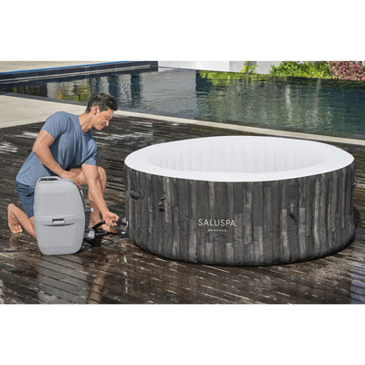 Bestway SaluSpa Bahamas AirJet Inflatable Outdoor Hot Tub with EnergySense Cover