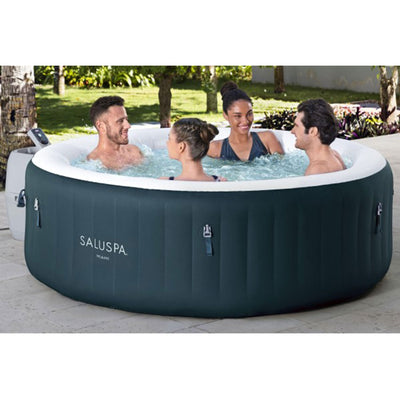 Bestway SaluSpa Miami AirJet Inflatable Outdoor Hot Tub with EnergySense Cover