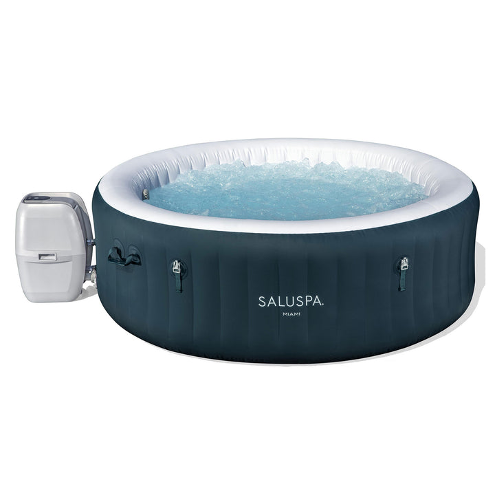 Bestway SaluSpa Miami AirJet 4-6 Person Inflatable Hot Tub w/ EnergySense Cover