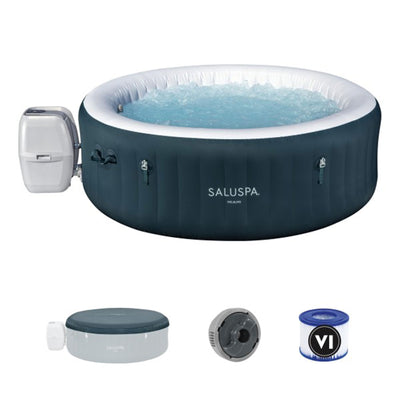 Bestway SaluSpa Miami AirJet Inflatable Outdoor Hot Tub with EnergySense Cover