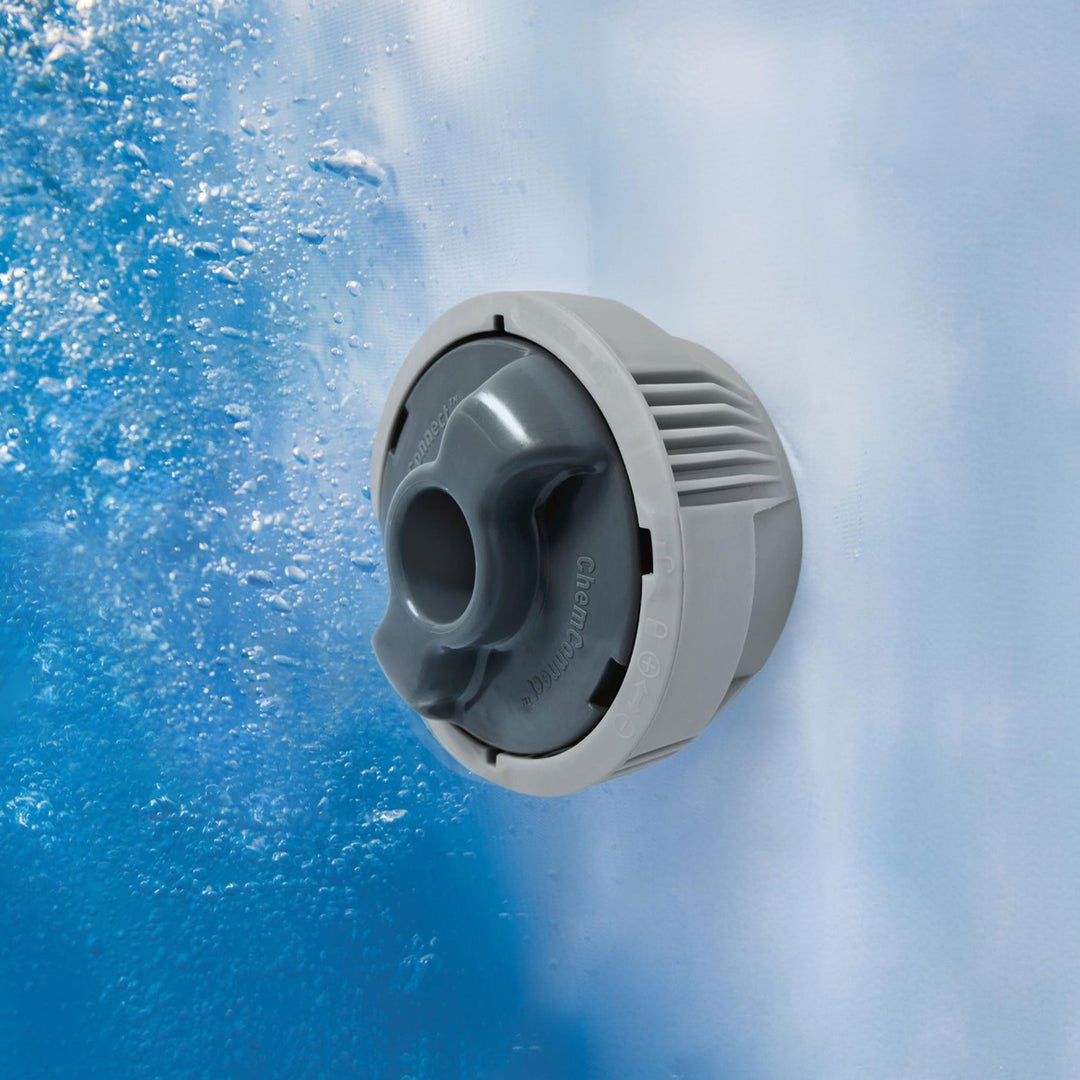 Bestway Bali Smart AirJet Inflatable Spa w/ EnergySense Cover, Gray (Open Box)