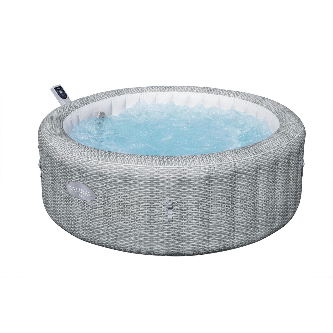 Bestway Bali Smart AirJet Inflatable Spa w/ EnergySense Cover, Gray (Open Box)
