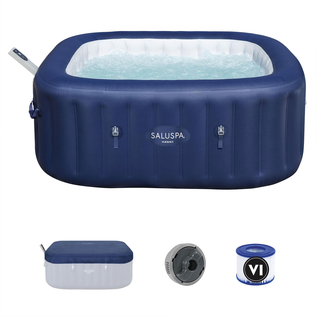 Bestway SaluSpa Hawaii Smart AirJet Inflatable Hot Tub with Cover (Open Box)