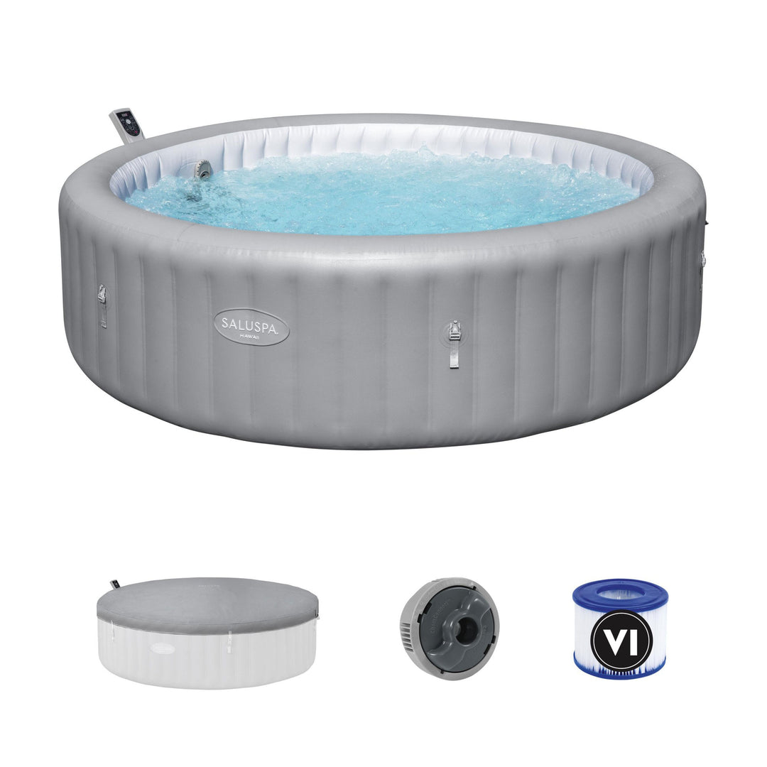 Bestway Hawaii Smart AirJet Inflatable Hot Tub with EnergySense Cover (Open Box)