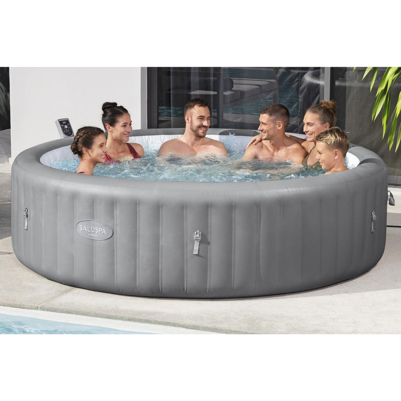 Bestway SaluSpa Hawaii Smart AirJet Inflatable Hot Tub with EnergySense Cover