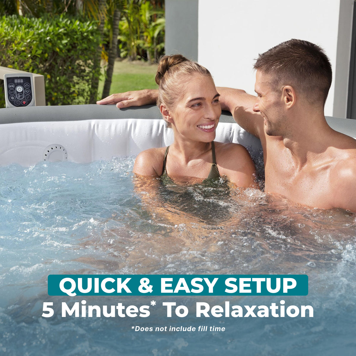 Bestway SaluSpa Hawaii Smart AirJet Inflatable Hot Tub with EnergySense Cover (For Parts)