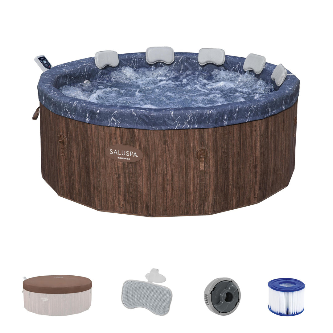 Bestway Toronto 5-7 Person Energy-Efficient AirJet Hot Tub, App (Open Box)