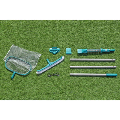 Bestway AquaSurge Swimming Pool Maintenance Accessory Kit with Vacuum & Skimmer