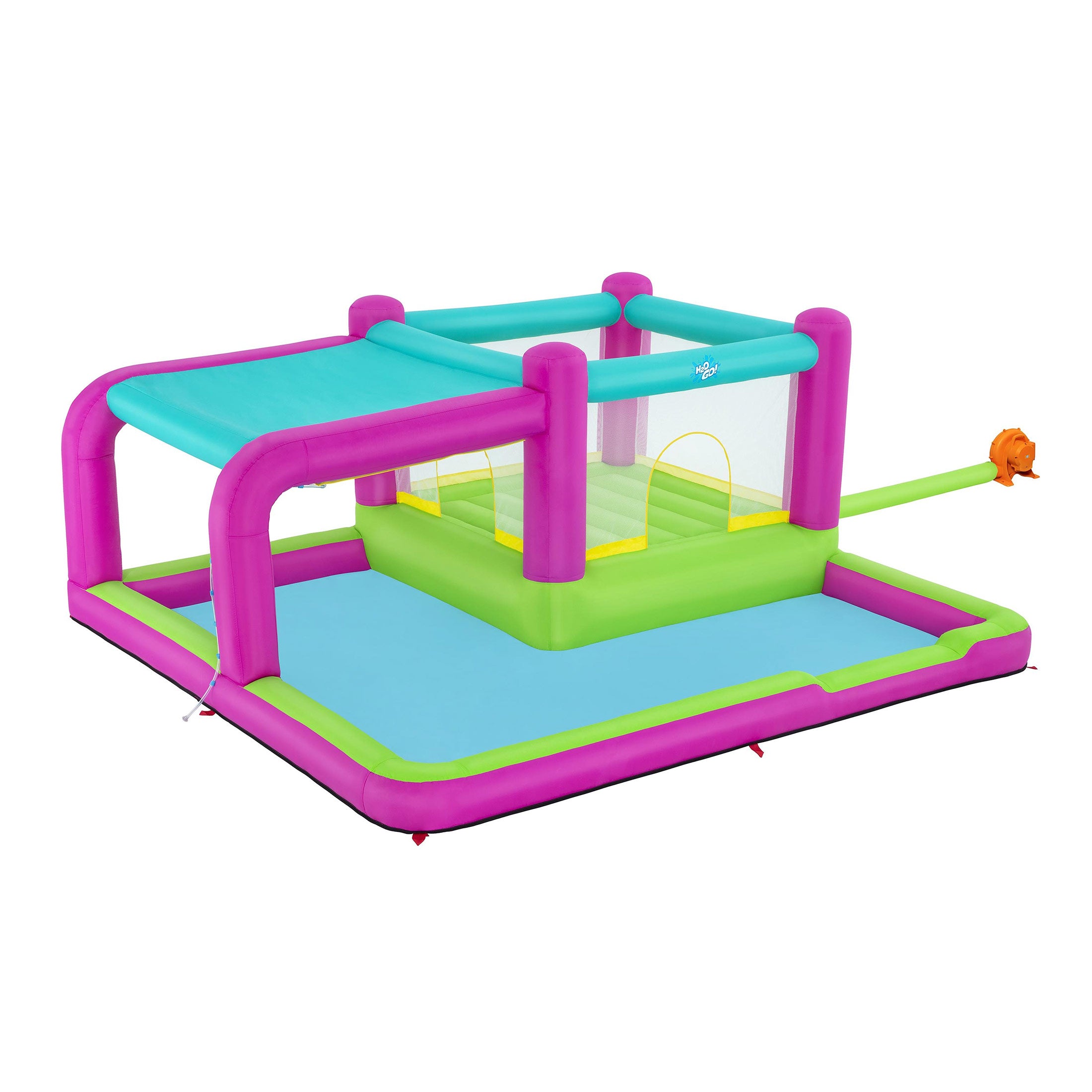 Bestway Bouncin'Bay Kids Inflatable Mega Water Park Outdoor Splash Pool(Open Box