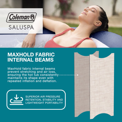 SaluSpa Hawaii 4-6 Person Smart AirJet Inflatable Hot Tub with App Control(Used) - VMInnovations