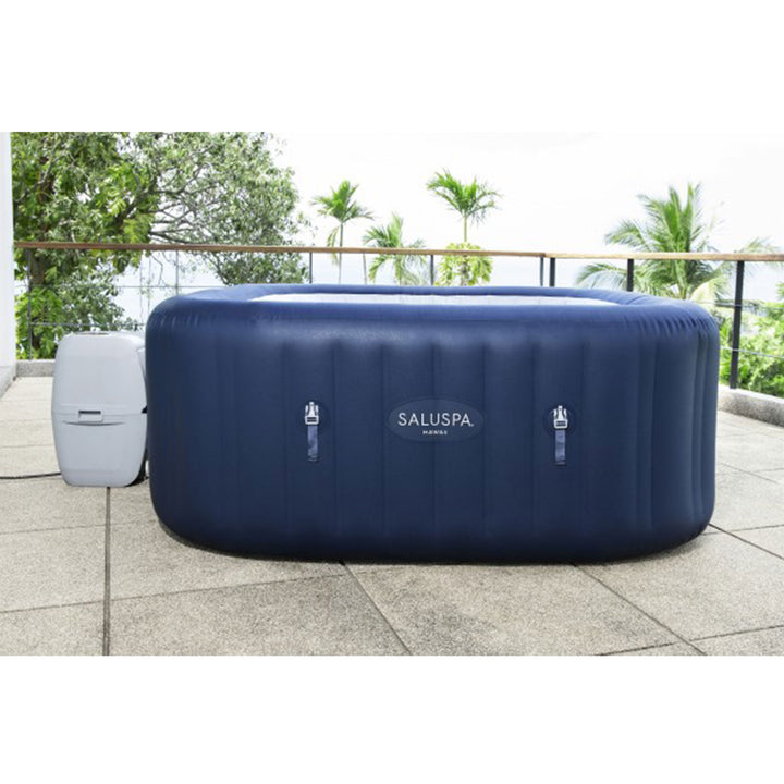 SaluSpa Hawaii 4-6 Person Smart AirJet Inflatable Hot Tub with App Control(Used)