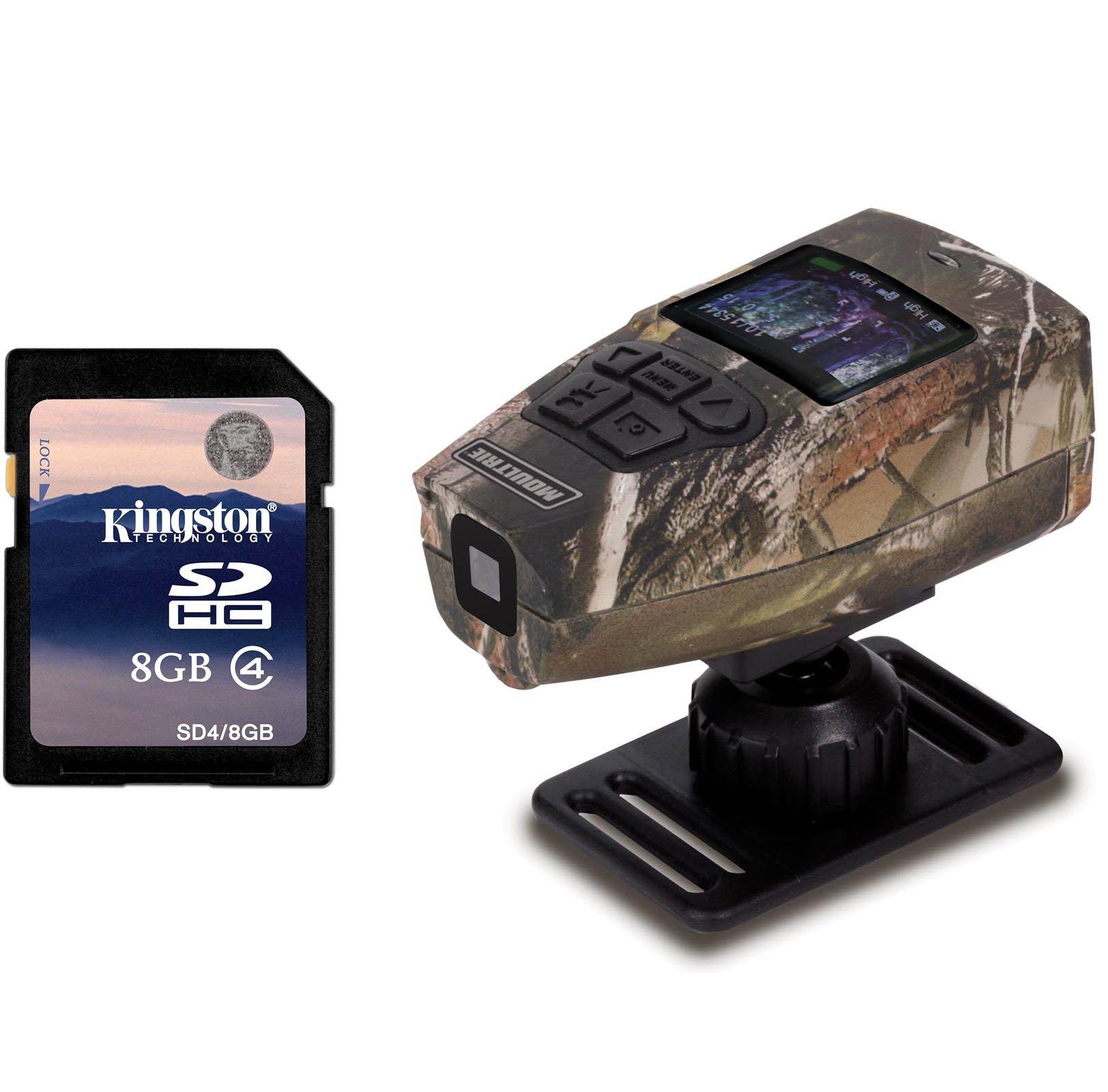 NEW! MOULTRIE Reaction Cam 5MP HD Game Trail Hunting Video Camera + 8GB SD Card
