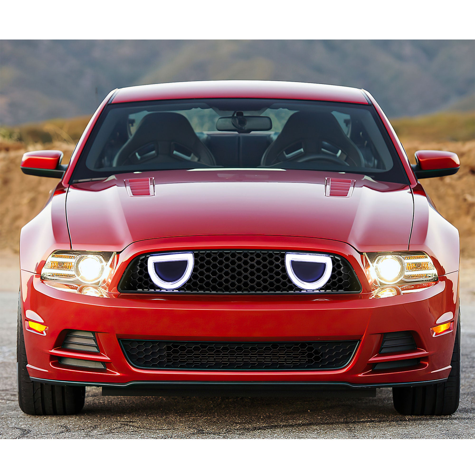 AMERICAN MODIFIED Front Grille for 2013-2014 Ford Mustang GT V6, (Open Box)