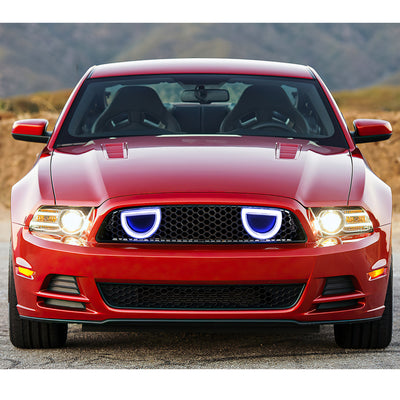 AMERICAN MODIFIED Mustang Front Upper Grille Fits 2013-2014 Ford Mustang GT V6 - VMInnovations