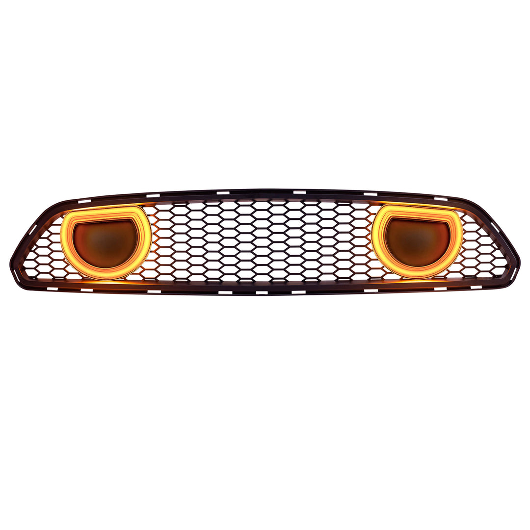 AMERICAN MODIFIED Grille for 15-17 Ford Mustang EcoBoost, GT, & V6, Matte Black