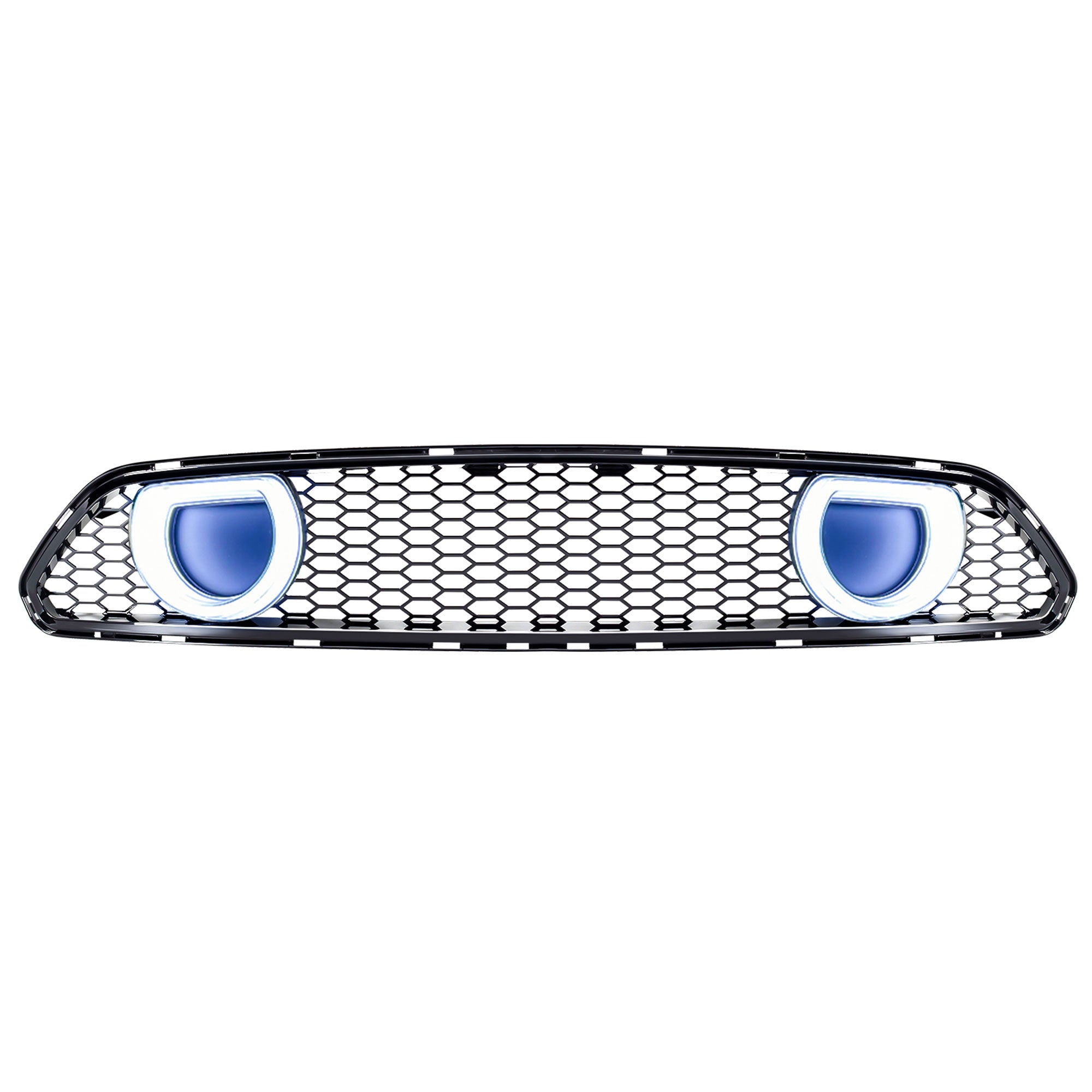 AMERICAN MODIFIED Grille for 15-17 Ford Mustang EcoBoost, GT, & V6, Glossy Black - VMInnovations