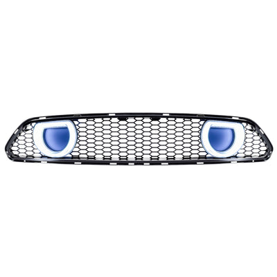 AMERICAN MODIFIED Grille for 15-17 Ford Mustang EcoBoost, GT, & V6, Glossy Black - VMInnovations